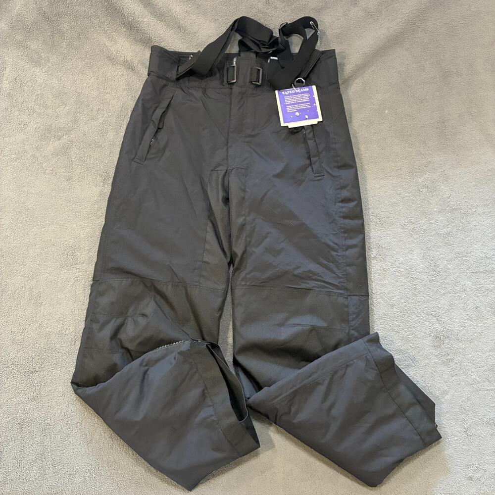 Pulse Black Waterproof Insulated Suspenders Snowboard Bibs Ski Pants Men's Sz XL
